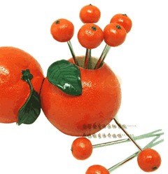 橙子水果叉